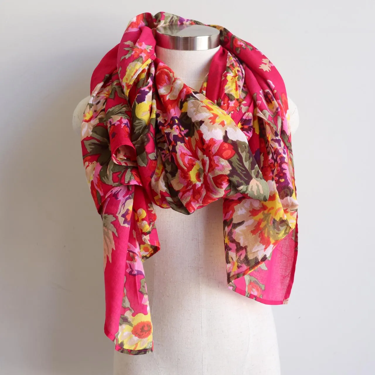 Vintage Floral Scarf