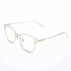 Ward Eyewear Blue Light Blocking Glasses in Turret Clear 18K Metallic