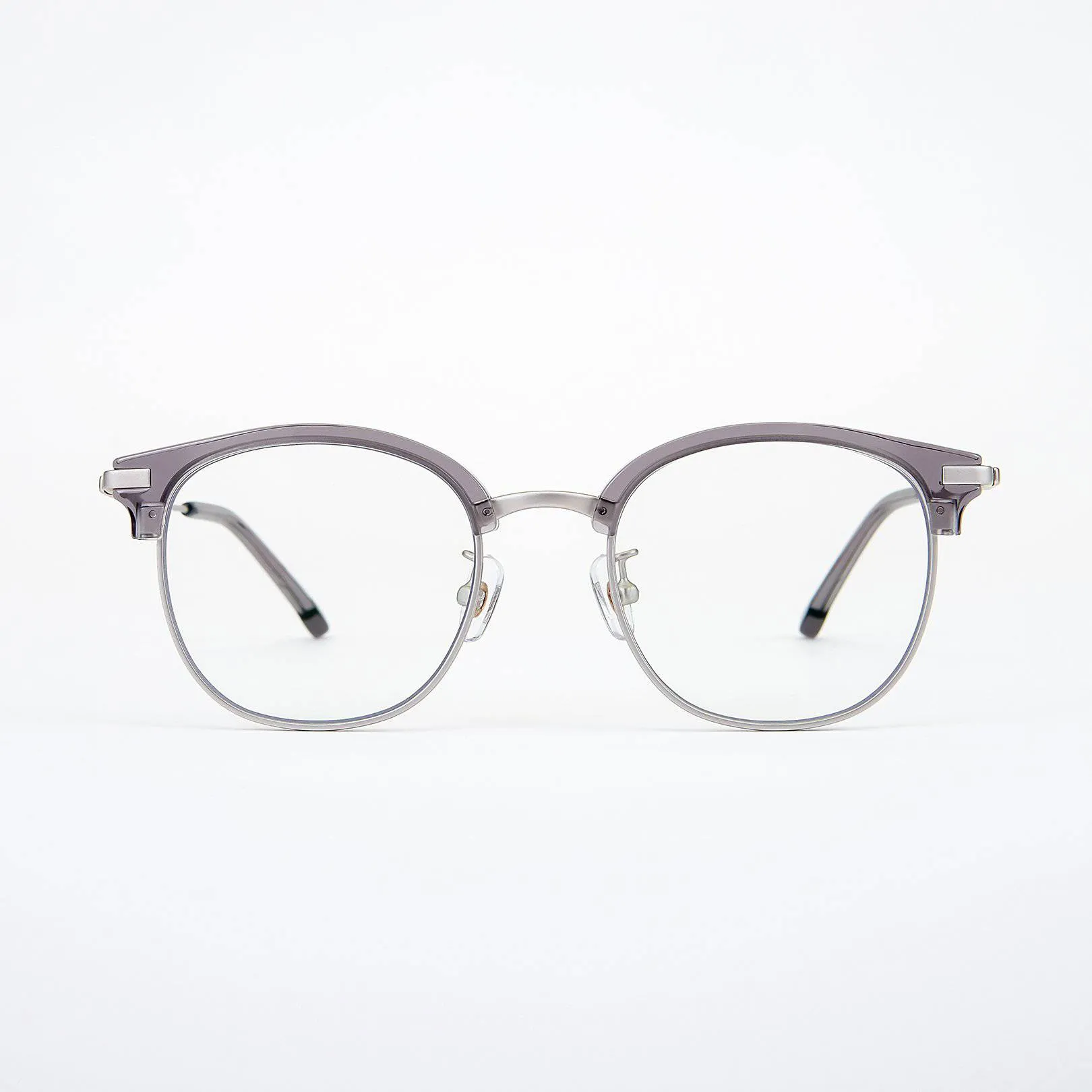 Ward Eyewear Blue Light Blocking Glasses in Turret Matt Silver