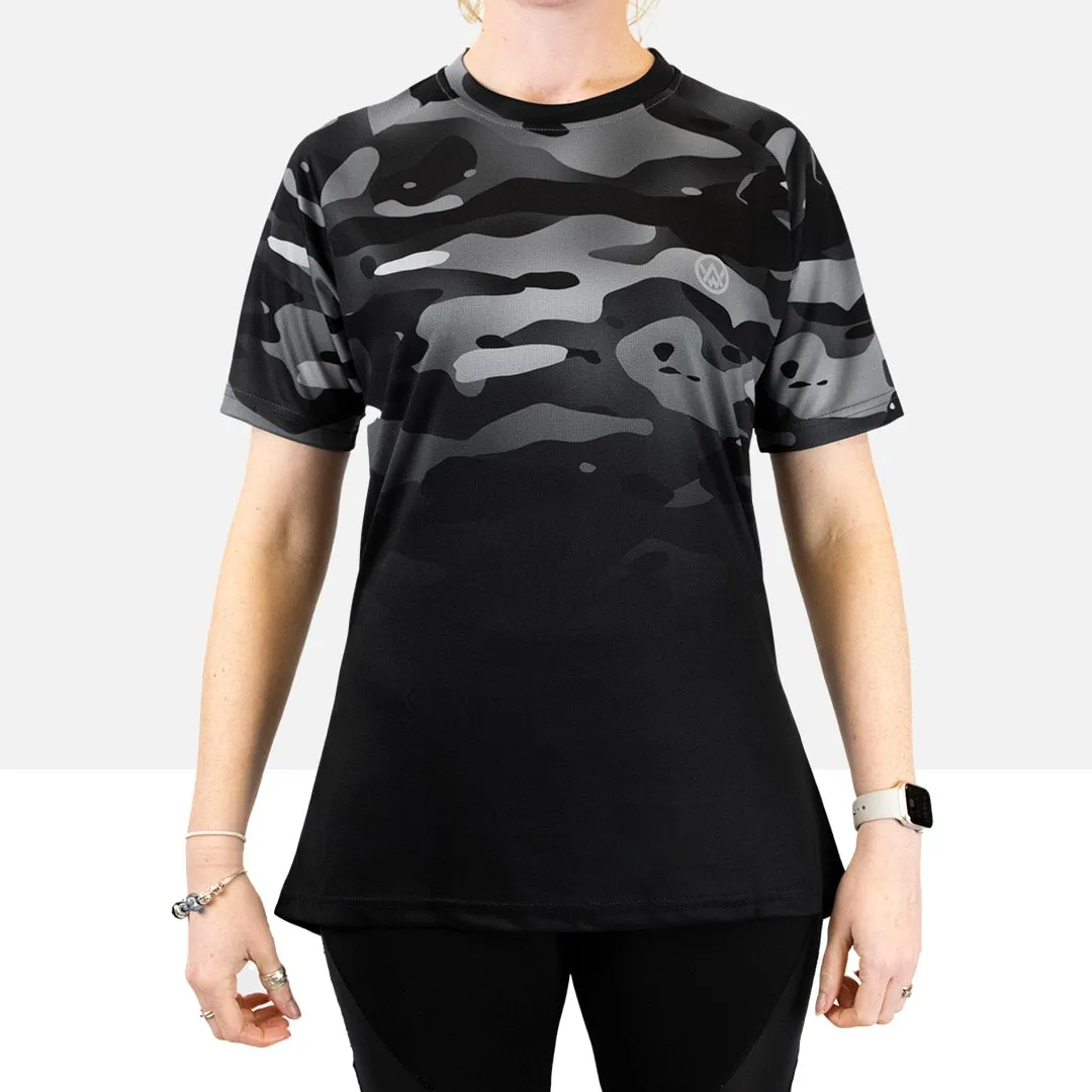 Women’s Dark Camo Short Sleeve MTB Jersey