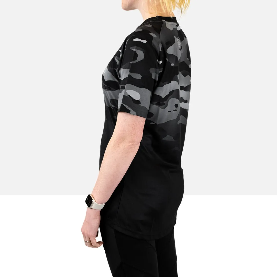 Women’s Dark Camo Short Sleeve MTB Jersey