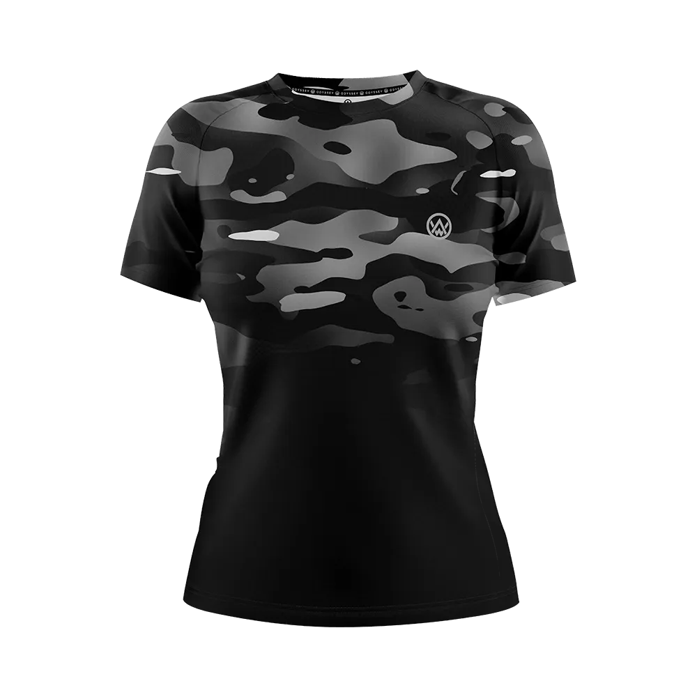 Women’s Dark Camo Short Sleeve MTB Jersey