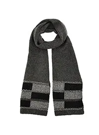 Women’s Knitted Scarf with Colour Block Ends