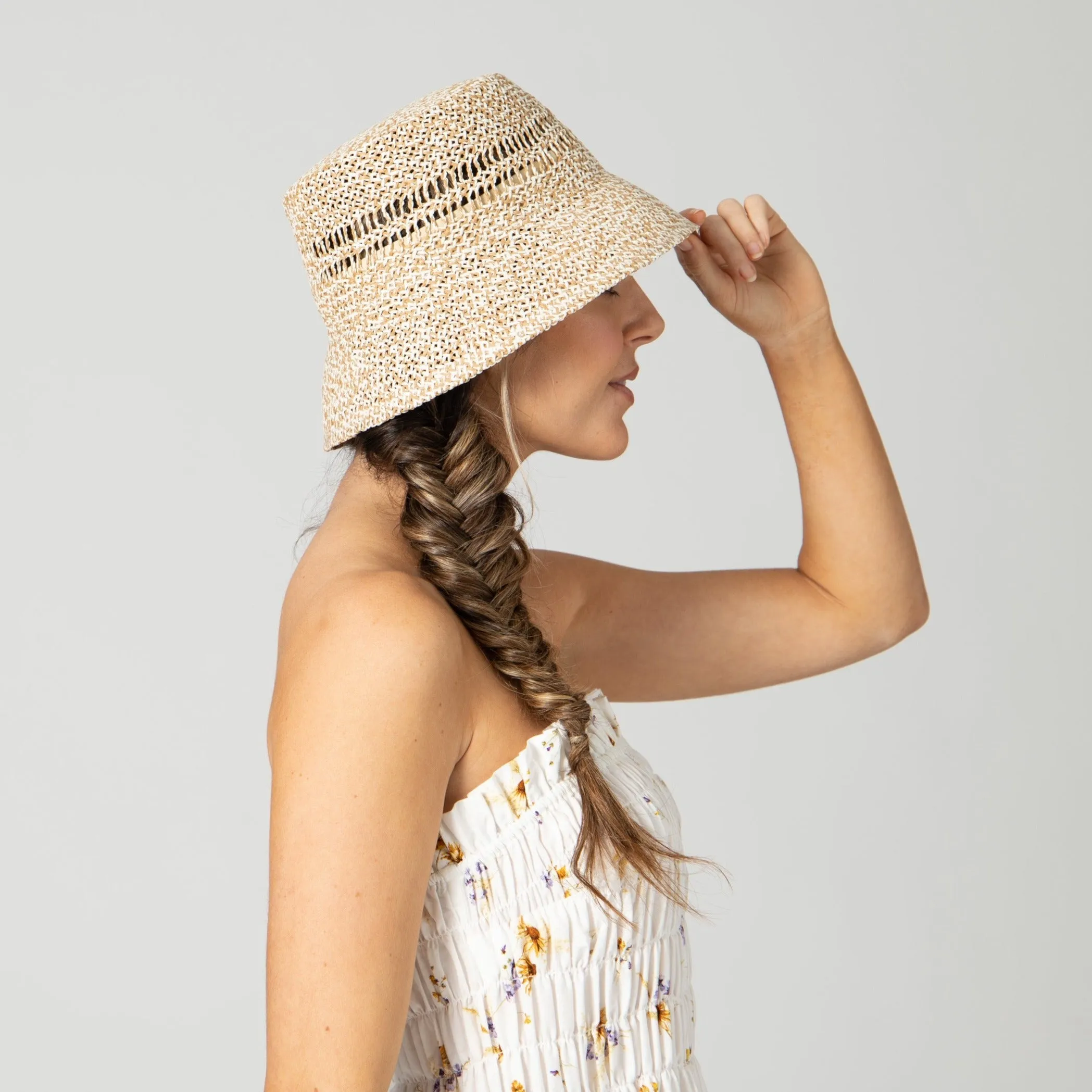 Woven Marled Bucket Hat